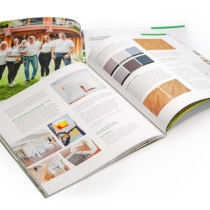 Concentus Fachwerkhaus Imagebroschuere Baubeschreibung Druckerei Broschuere Katalog Layout 203
