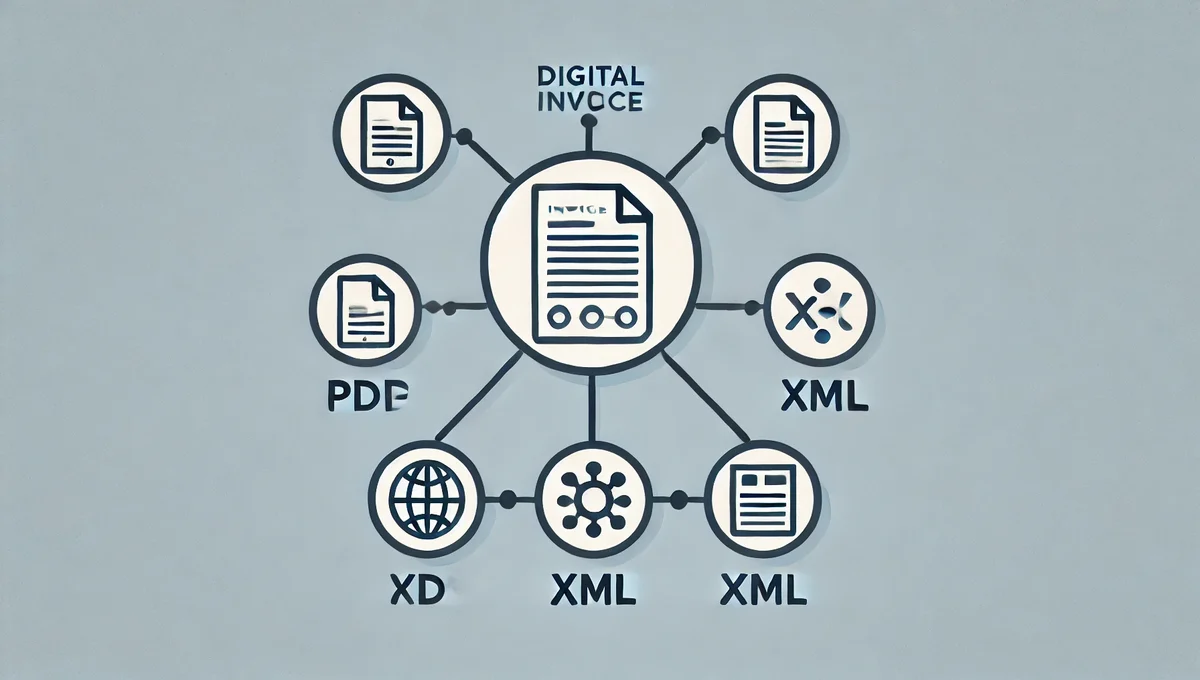 Was Ist Unterschied Digital Rechnung Erechnung Xrechnung Buchhaltung Software Erstellen Pdf Xml Strukturierte Daten