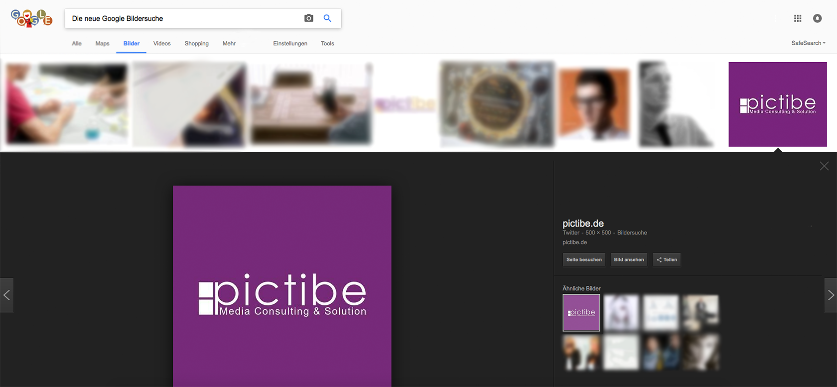 Weniger Besucher Durch Neue Google Bildersuche Pictibe Werbeagentur Marketingagentur