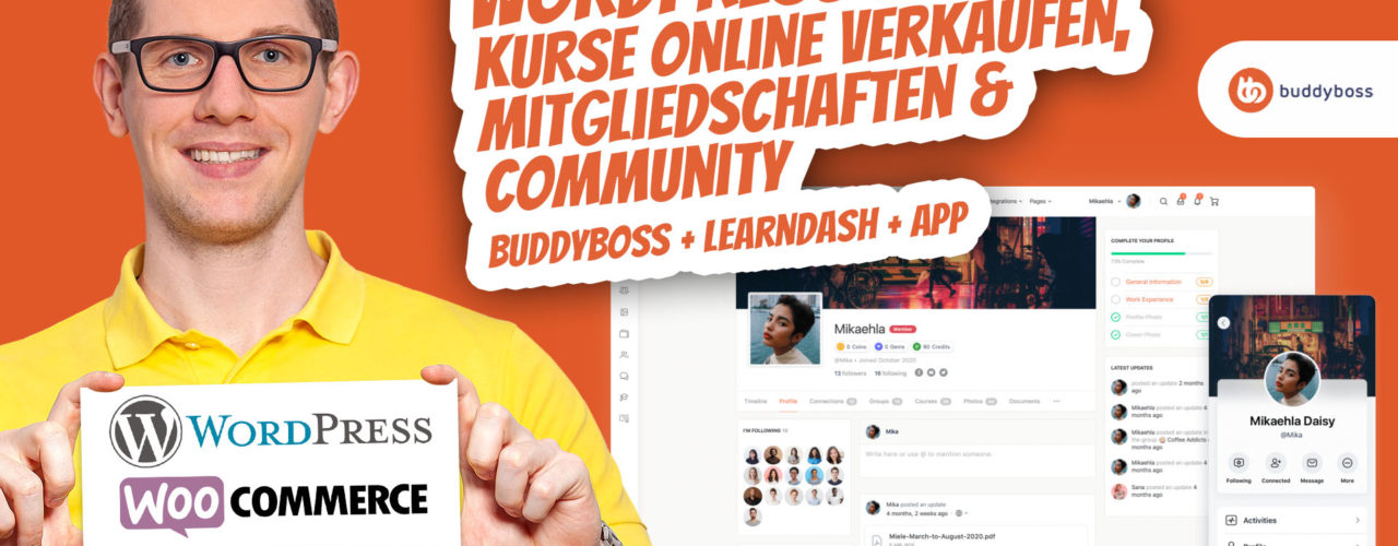 Wordpress Lms Kurse Online Verkaufen Mitgliedschaften Community Buddyboss Learndash App