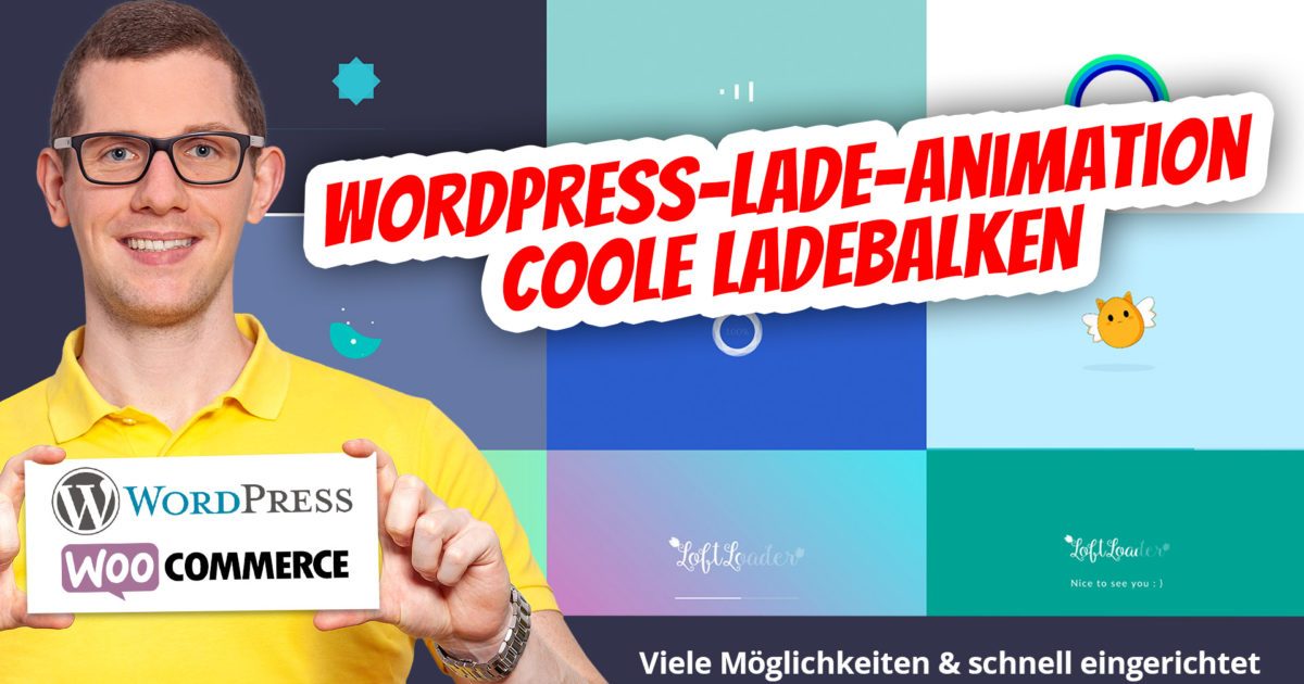 Wordpress Ladebalken Ladezeit Animation Loading