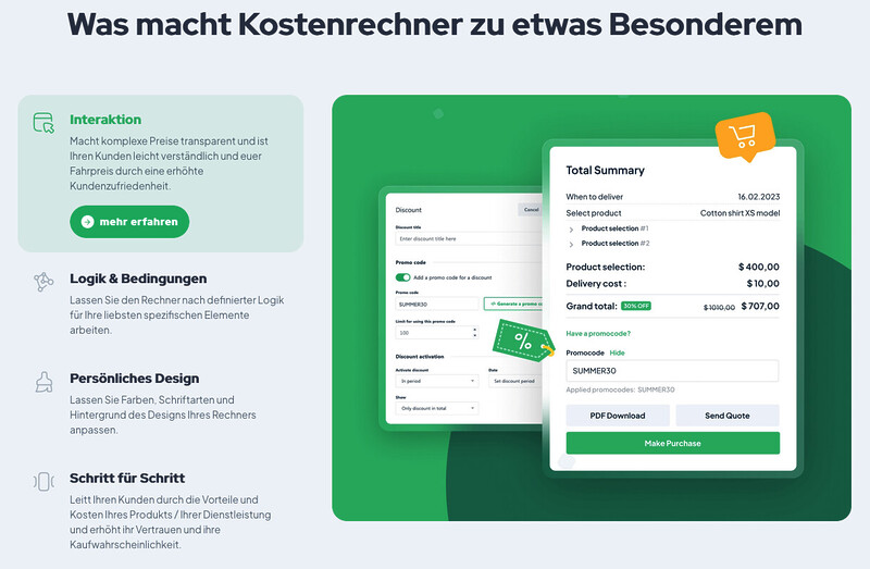 Wordpress Formular Berechnung Kalkulator Onlinerechner Preise Kosten Order Schaetzung Angebot Pdf Zahlungsformulare Woocommerce