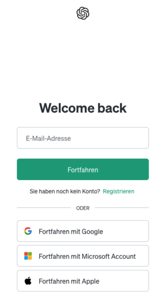 Chat Gpt Login Open Ai Anmelden