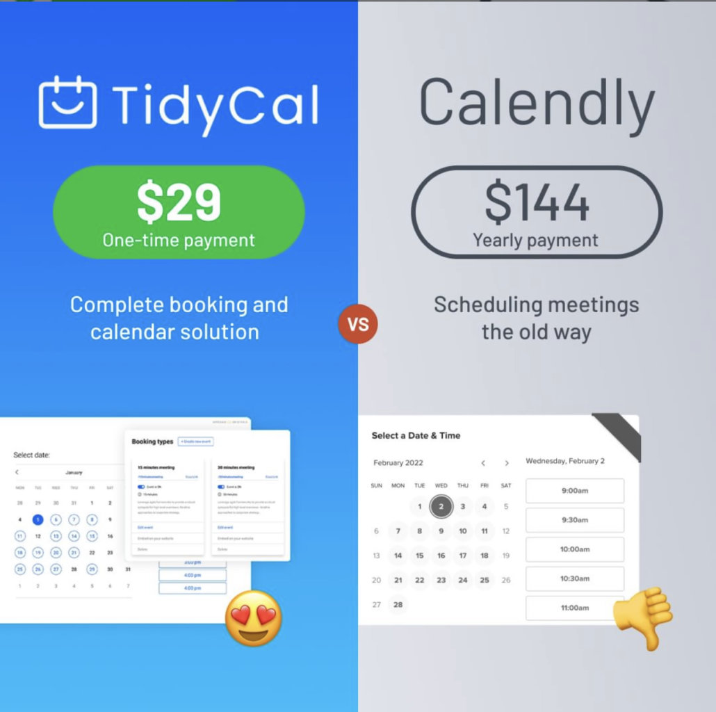 Günstige Calendly Alternative 👍 TidyCal (kostenlos & DSGVO)