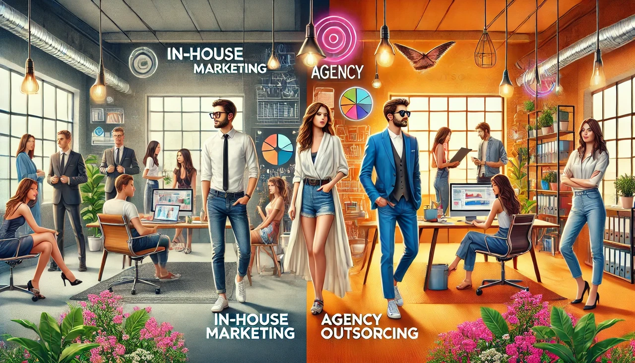 Inhouse Marketing Manager Mitarbeiter Oder Marketing Agentur Auslagern Online Aufgaben