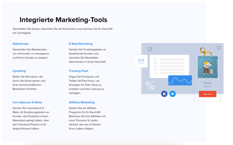 Sellfy Shop Shopsystem Marketing Tools Seo Sea Intergration