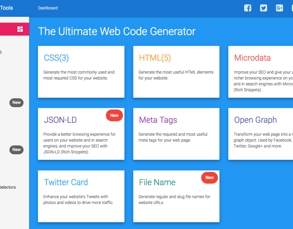 ultimate-web-code-generator-css3-html5-microdata-opengraph-json