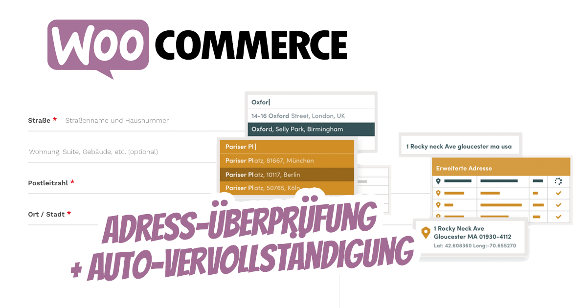 Woocommerce Adresse Validierung Loqate Plugin Auto Vervollstaendigung Online Shop Webshop