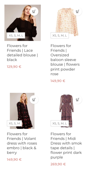 Woocommerce Verfuegbare Groessen Produktuebersicht Anzeigen Varianten Anpassen Mode Onlineshop Fashion