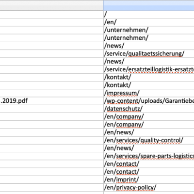 Xml Sitemap Csv Xls Excel Bearbeitung 4